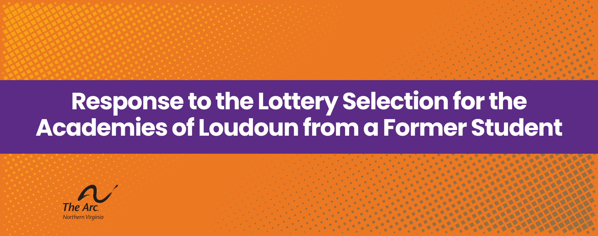 Response to the Lottery Selection for the Academies of Loudoun from a Former Student