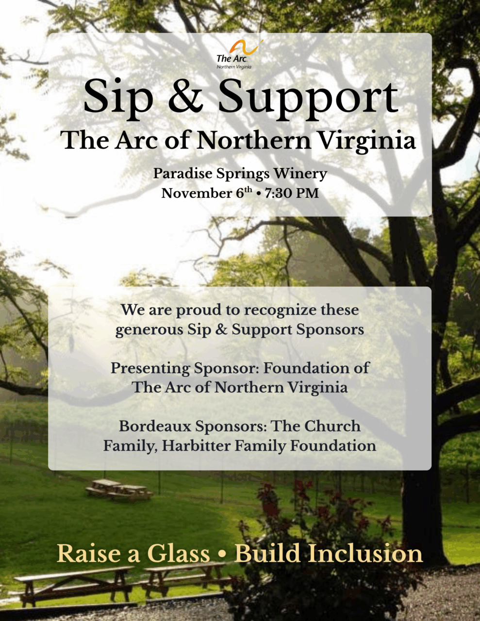 Sip & Support promo