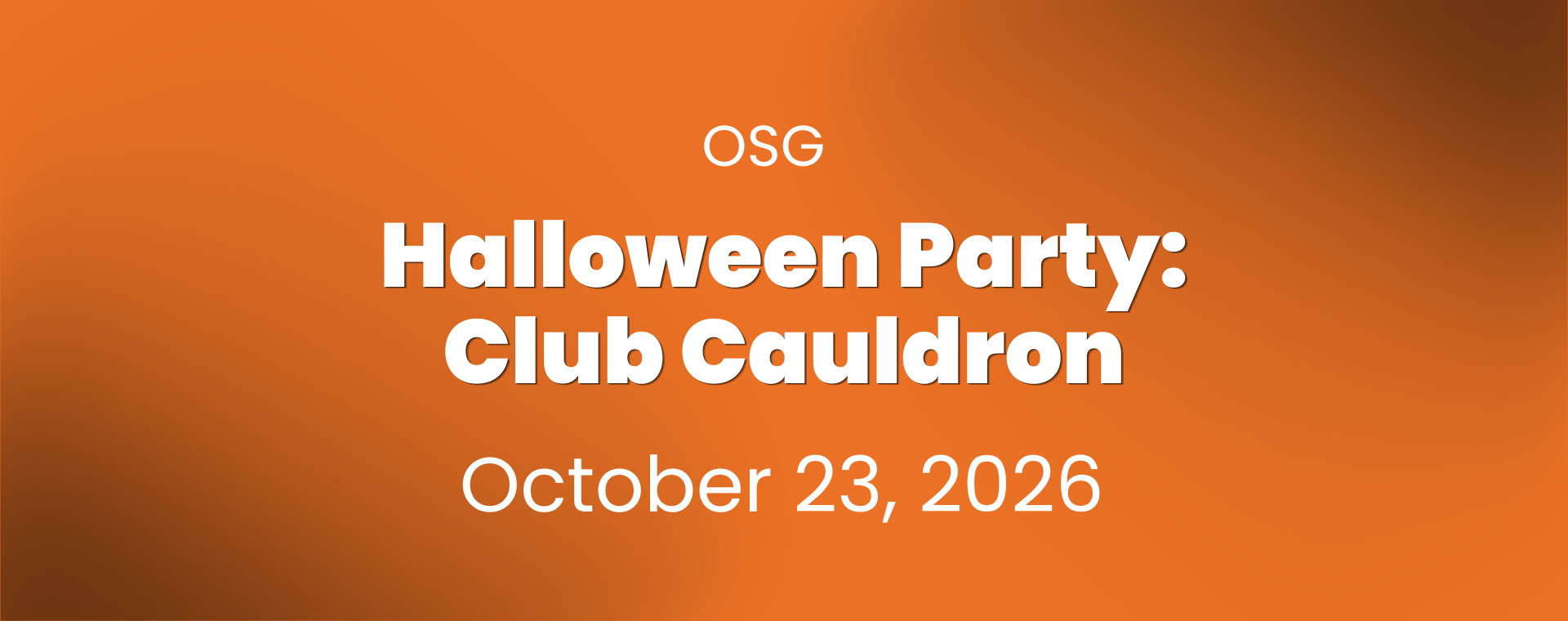 OSG Halloween Party Club Cauldron